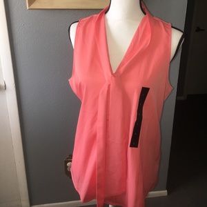 Sleeveless Tie Front Blouse - NWT!